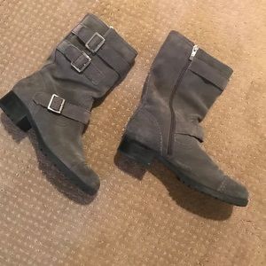 Marc Fischer grey buckle boots